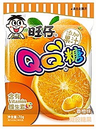 旺旺 旺仔 QQ糖 水果软糖【香橙味】70g
